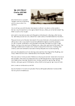 A preview of a PDF biography for Charlier, John Marcel